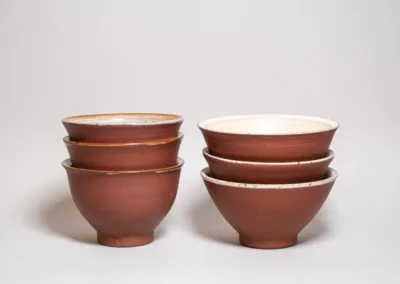 Red clay tea bowls