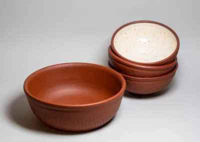 Bowls from red clay