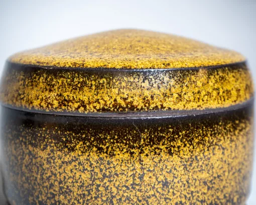 Stardust collection - closeup of a jar with Tea Dust glaze