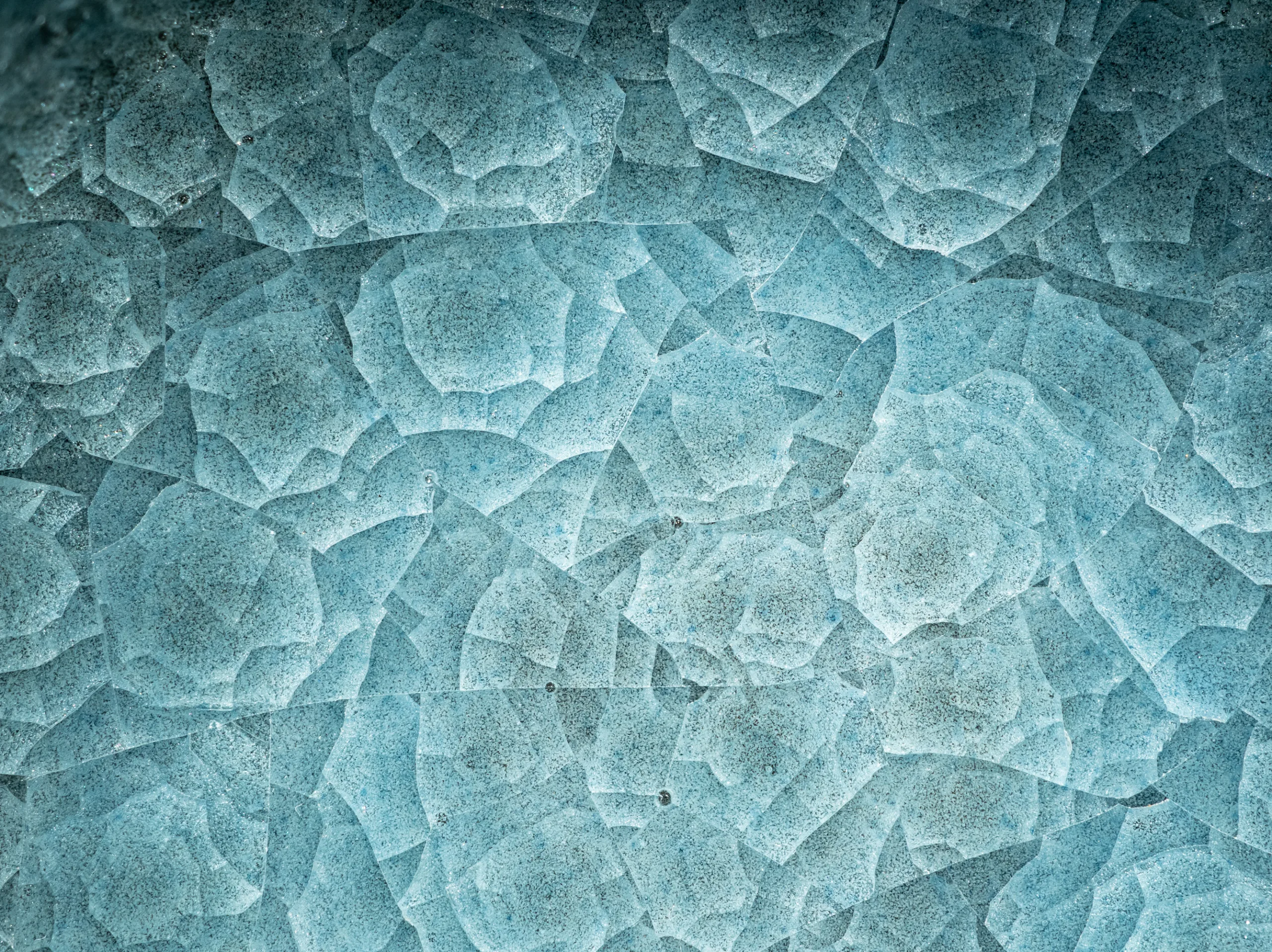 Ice Crackle glaze closeup view
