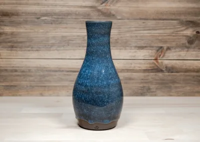 Small vase with cobalt blue Ice-Crackle glaze